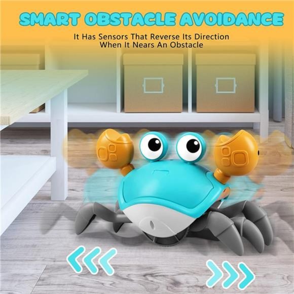 Crawling Crab Toy, Interactive Dancing Walking Moving Toy with Music - Picture 3 of 7